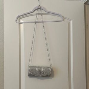 Elegant Silver Clutch Bag